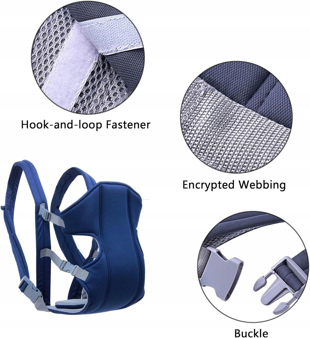Mochila portabebés ergonómica ajustable 3,5-15 kg