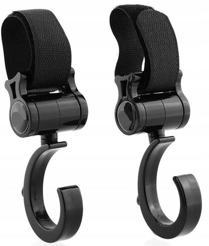 Soportes para fijar la bolsa al manillar del cochecito, 2 unidades