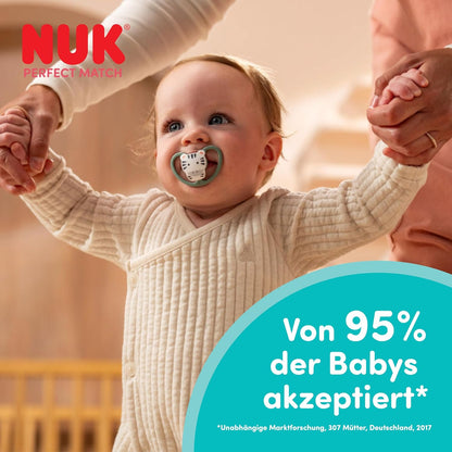 NUK Perfect Match Air smoczek uspokajający 18-36m x2, akceptowany przez 95% niemowląt