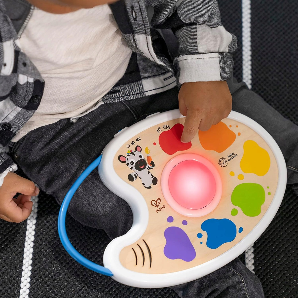HAPE Magic Touch paleta de pintura musical en 3 idiomas 17,5 x 27 cm