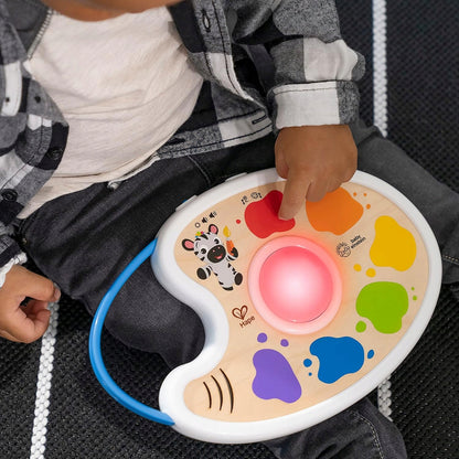 HAPE Magic Touch paleta de pintura musical en 3 idiomas 17,5 x 27 cm