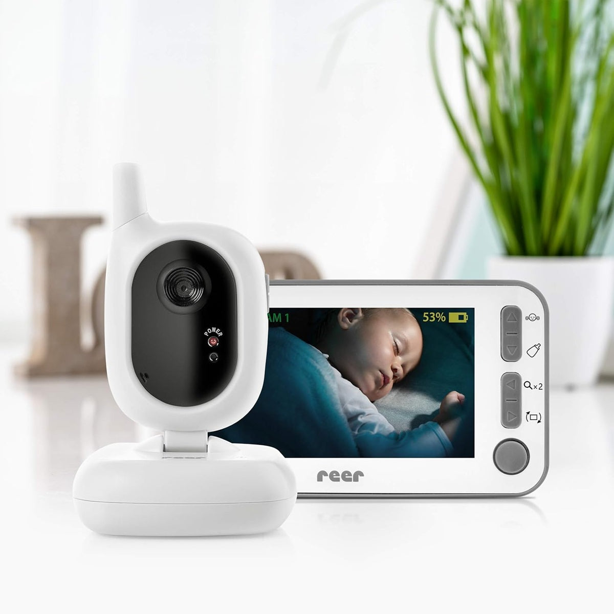 REER BabyCam L vigilabebés digital con vídeo 4,3" TFT FHSS
