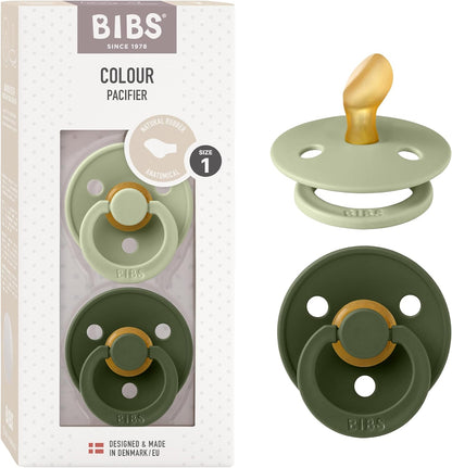 BIBS COLOUR chupetes calmantes anatómicos 2 unidades caucho 0-6 meses