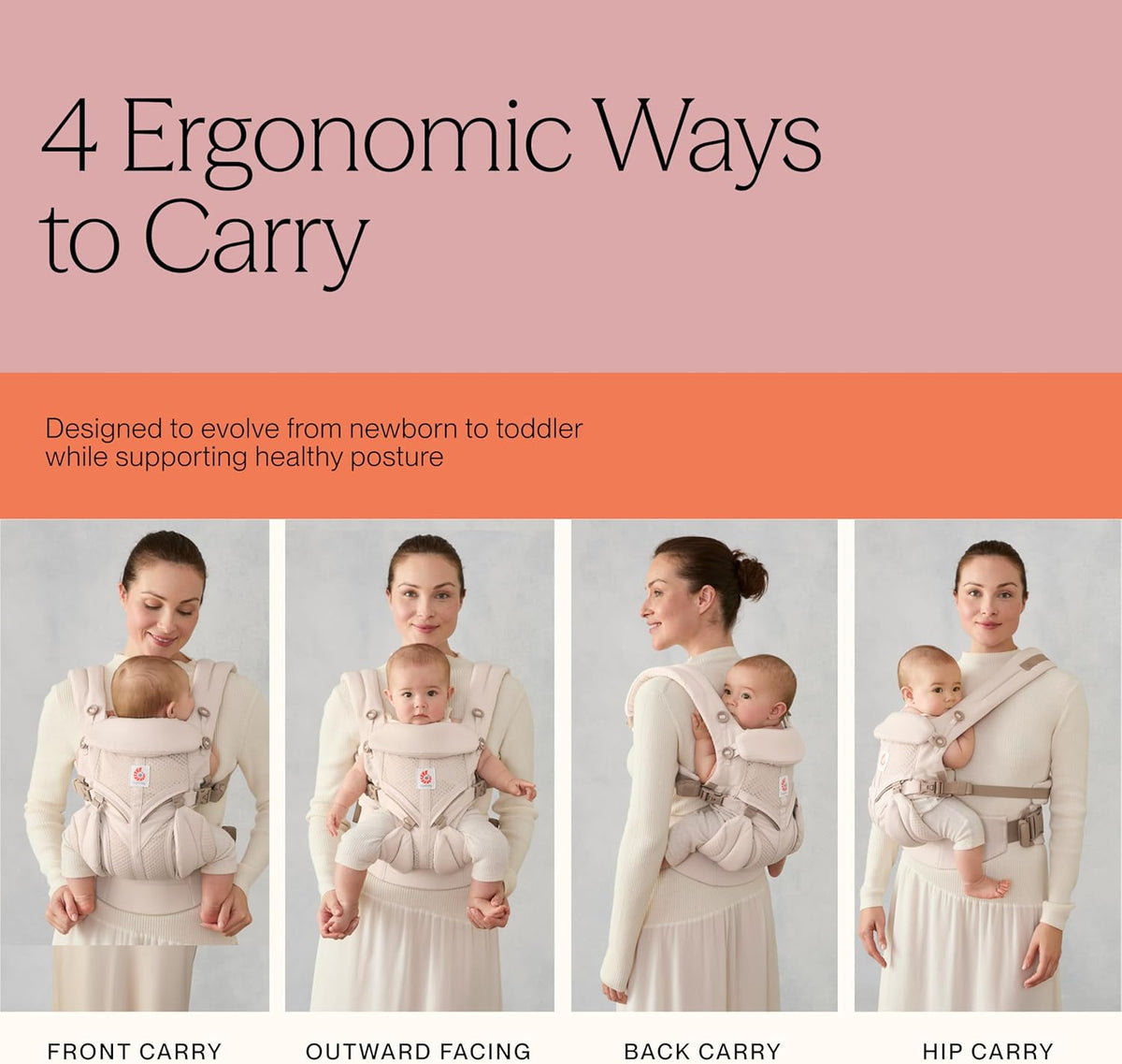 ERGOBABY OMNI 360 portabebés ergonómico 3,2-20,4 kg