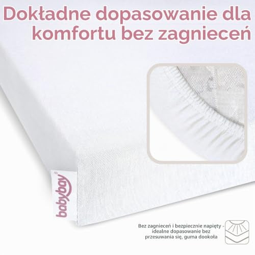 BABYBAY Deluxe Organic sábana 89x50 cm blanca