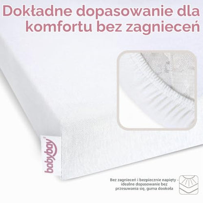 BABYBAY Deluxe Organic sábana 89x50 cm blanca