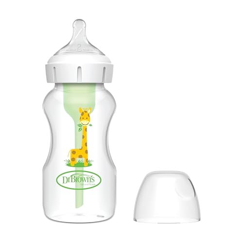 Dr. Brown's Options+ butelka szeroka 270 ml wolny przepływ Level 1 — zdjęcie 1