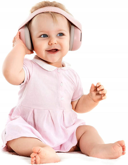 REER SilentGuard SŁUCHAWKI OCHRONNE 12m+, 29db - różowe nauszniki ochronne dla niemowląt
