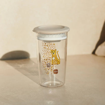 MAM Easy to Drink Cup vaso antiderramable con boquilla 360° 290 ml 8 m+ LEOPARDO