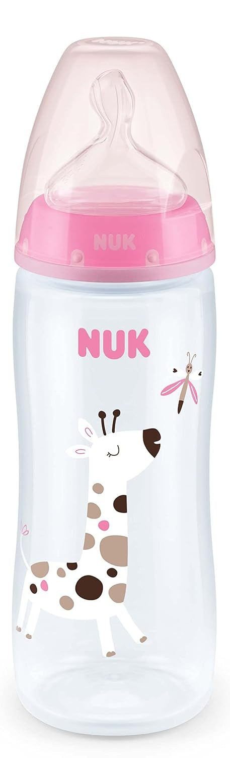 NUK First Choice+ biberón de 360 ml tetina XL 6-18 m JIRAFA