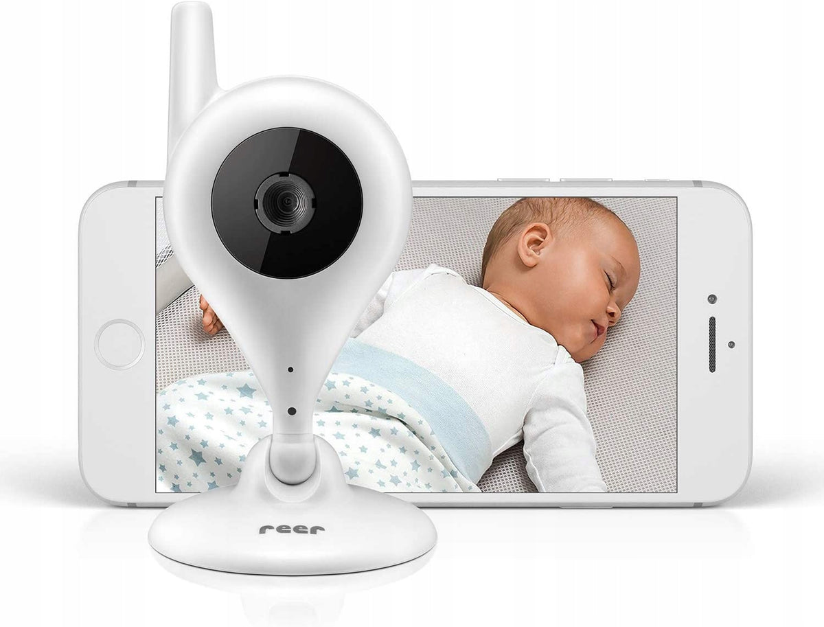 REER IP BabyCam NIANIA ELEKTRONICZNA KAMERA WI-Fi biały monitor dziecka z obrazem na smartfonie
