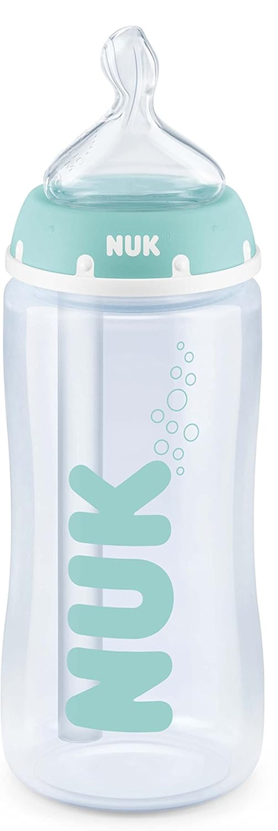 NUK First Choice+ biberón 300 ml tetina M flujo medio indicador de temperatura