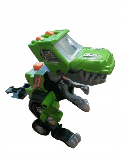 VTECH Switch&Go Dinos TRANSFORMERS j.niemiecki zielony dinozaur-zabawka z samochodu, 3-8 lat