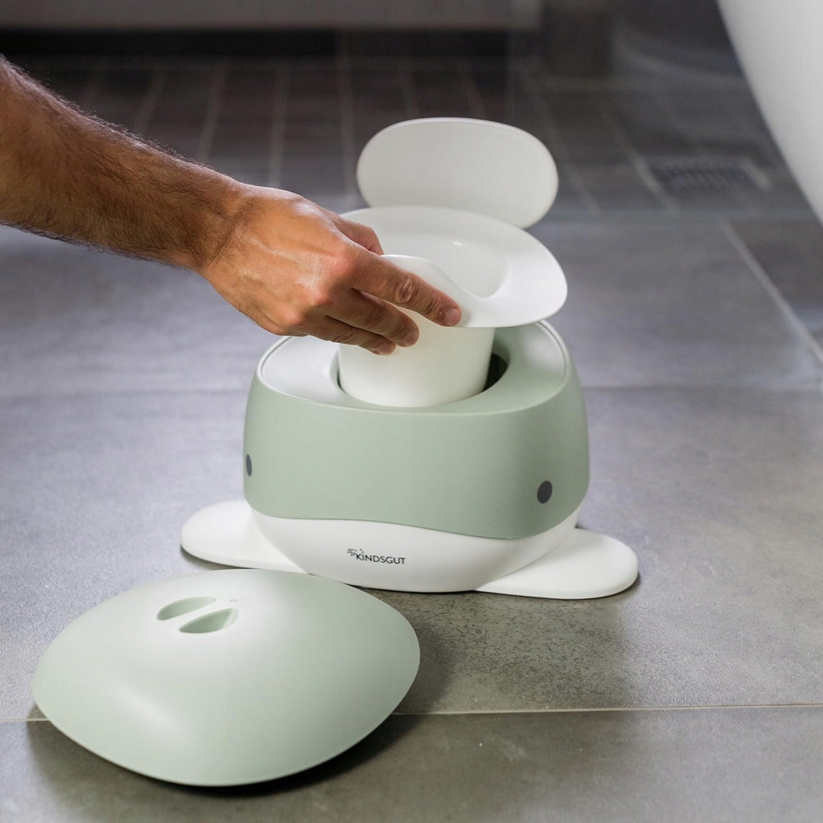 KINDSGUT orinal orinal con orinal extraíble y tapa BALLENA
