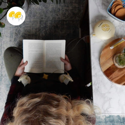 MEDELA Swing Maxi Flex podwójny laktator 2-fazowy podczas karmienia i czytania, wygodne odciąganie mleka