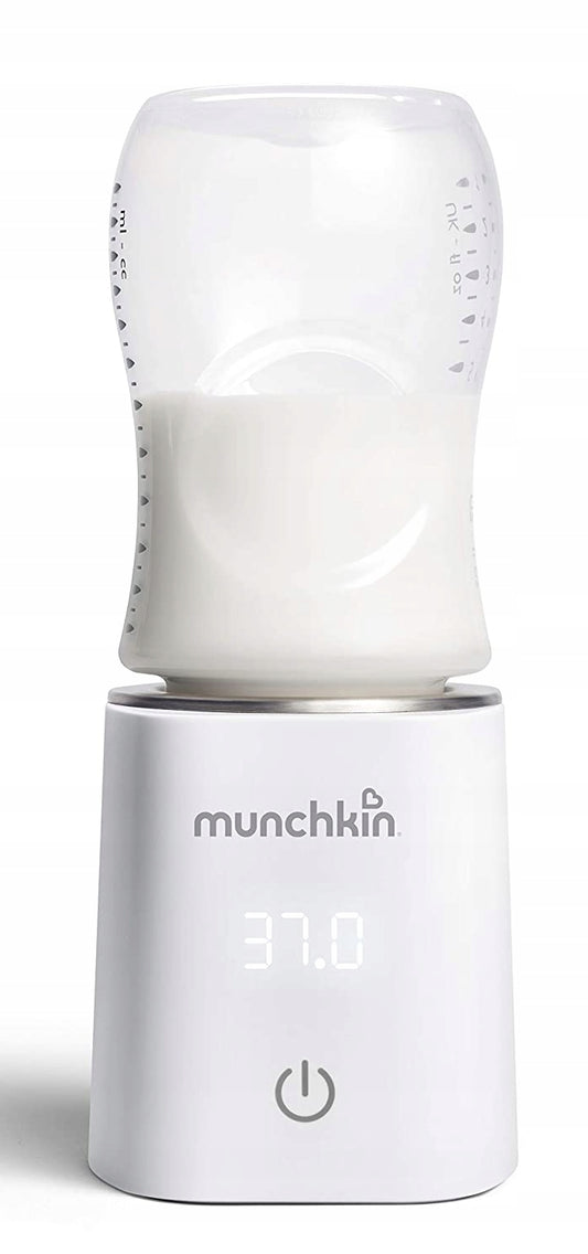 MUNCHKIN 37° cyfrowy podgrzewacz do butelek biały, podgrzewacz mleka do temperatury ciała 37°C
