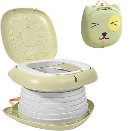 Orinal plegable portátil para niños con bolsas y funda