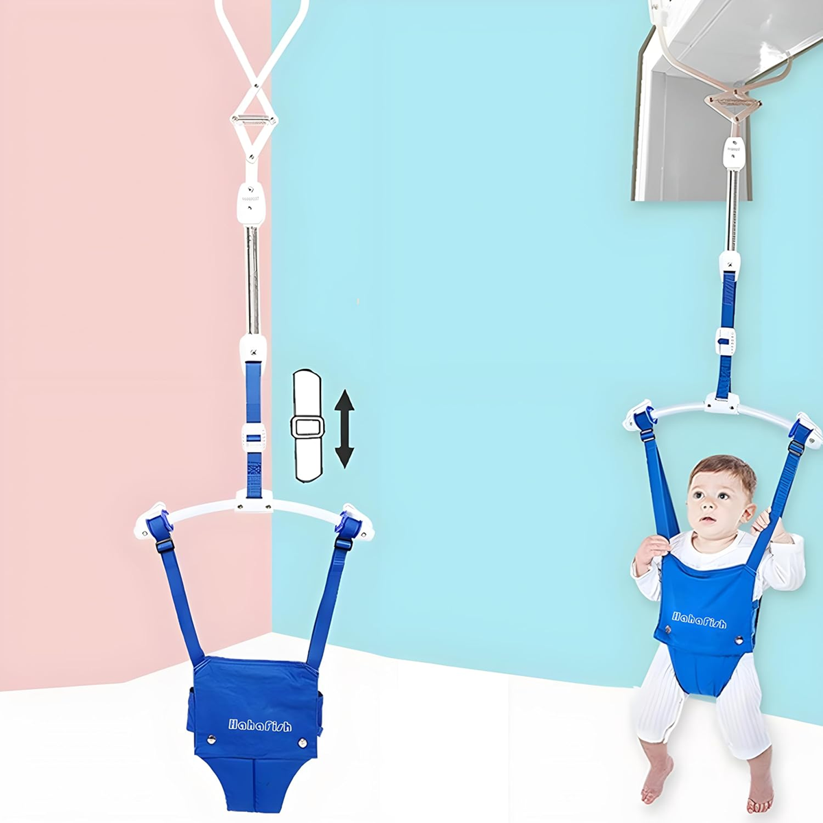 HAHAFISH saltador para bebés 6-24 meses hasta 16 kg