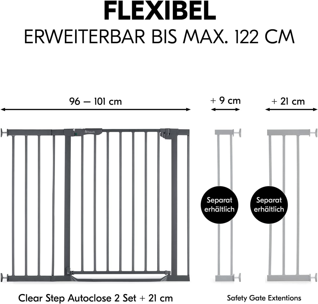 HAUCK Clear Step barrera de seguridad para escaleras instalación sin taladrar 96-101