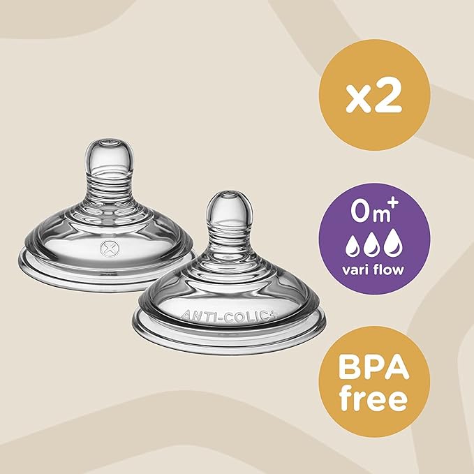 TOMMEE TIPPEE chupetes 0m+ x2 VariFlow Closer to Nature