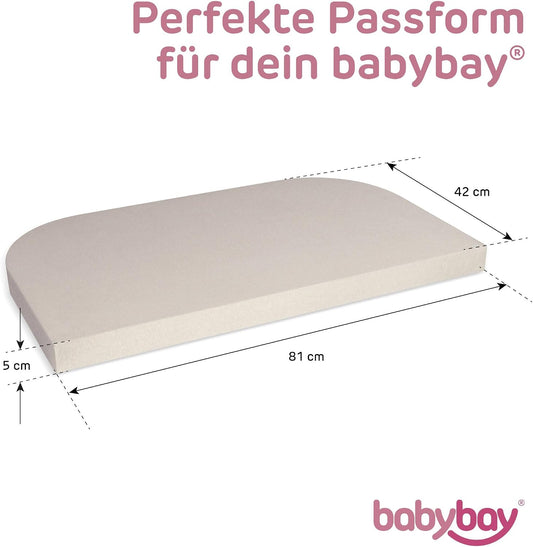 Sábana ajustable BABYBAY para Original 81x42 cm x2