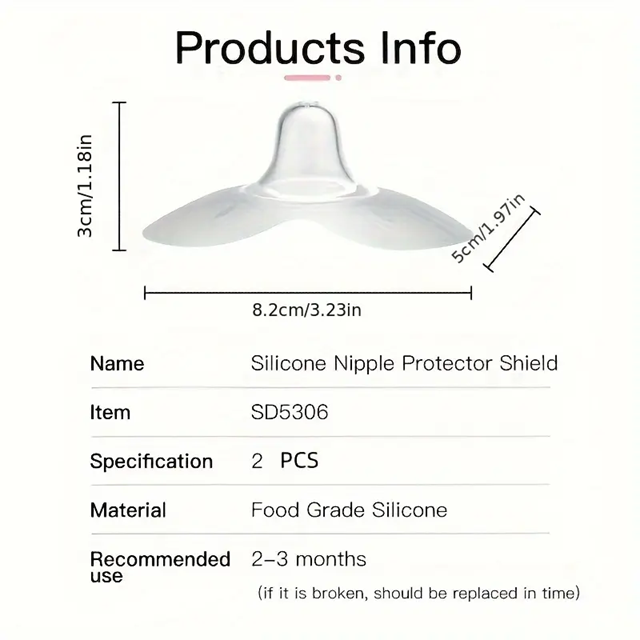 Protectores para pezones de lactancia 16mm talla M x2