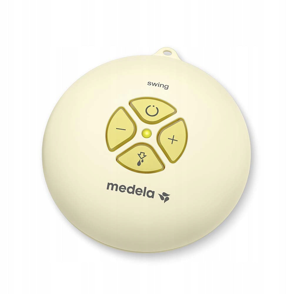 MEDELA Swing Flex 2-fazowy laktator elektryczny, używany, żółty, bez zasilacza, na baterie AA