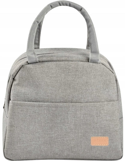 BEABA izolowana torba termiczna lunchbox 5 litrów, szara torba lunchowa dla niemowląt, 5 l