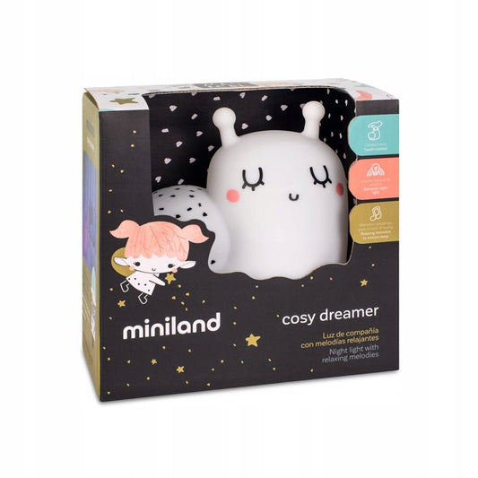 MINILAND Cosy Dreamer lámpara nocturna de silicona CARACOL 12,3 x 12,3 cm
