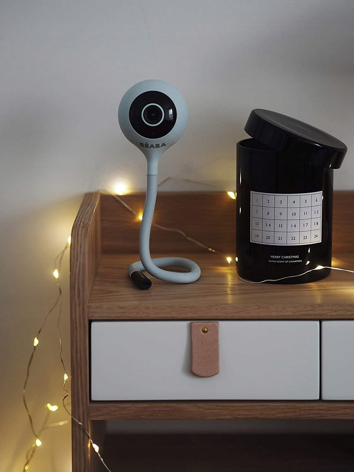 BEABA Zen Connect kamera niania elektroniczna, kamera Full HD 1080p z noktowizorem, szara