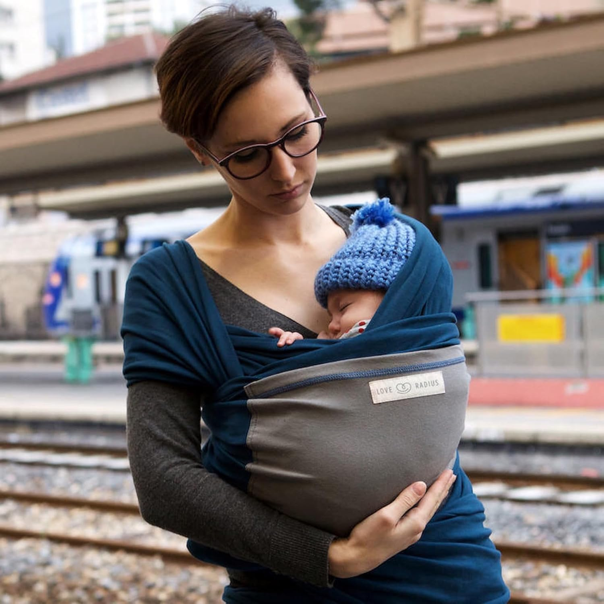 LOVE RADIUS fular portabebés elástico para llevar al bebé