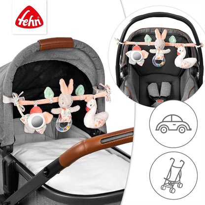 FEHN cadena colgante para cochecito, cuna y silla de coche LAGO DE LOS CISNES