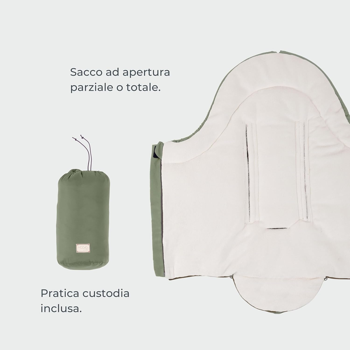 MOOVO NUVITA saco universal para cochecitos 0-6 meses 80 cm