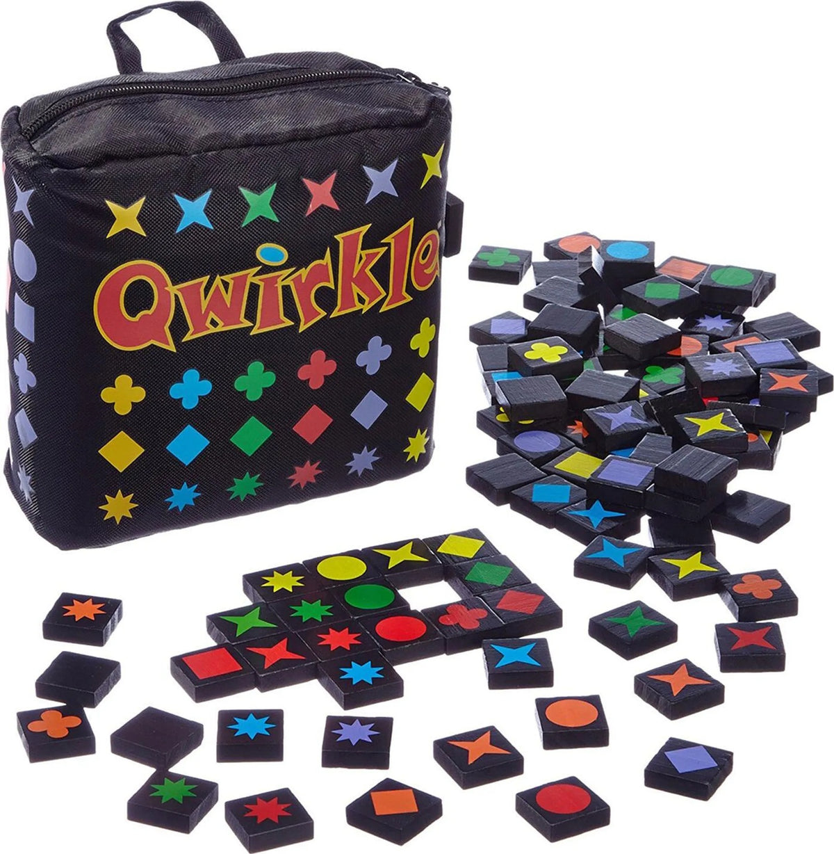 999 GAMES Qwirkle juego 108 fichas de madera con estuche
