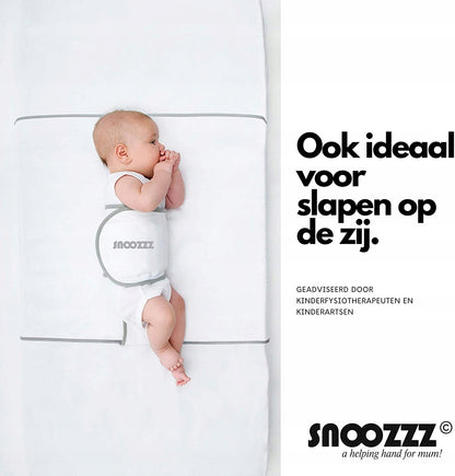 SNOOZZZ pozycjoner snu wspomaganie przy refluksie, biały, bezpieczny sen dziecka na plecach