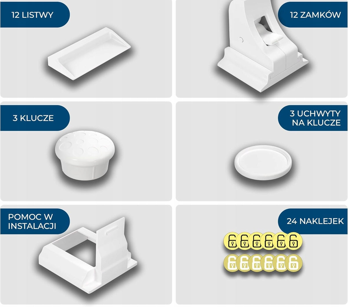 HOFFENBACH protectores para armarios y cajones 12 unidades