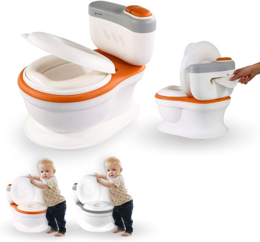 Orinal MOBICLINIC con soporte para papel higiénico