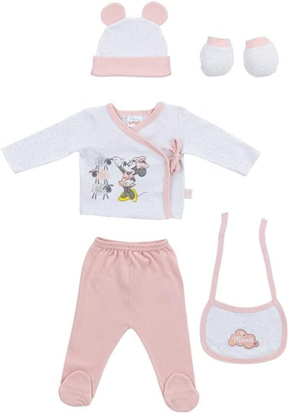 INTERBABY set de regalo de algodón pijama gorro calcetines babero