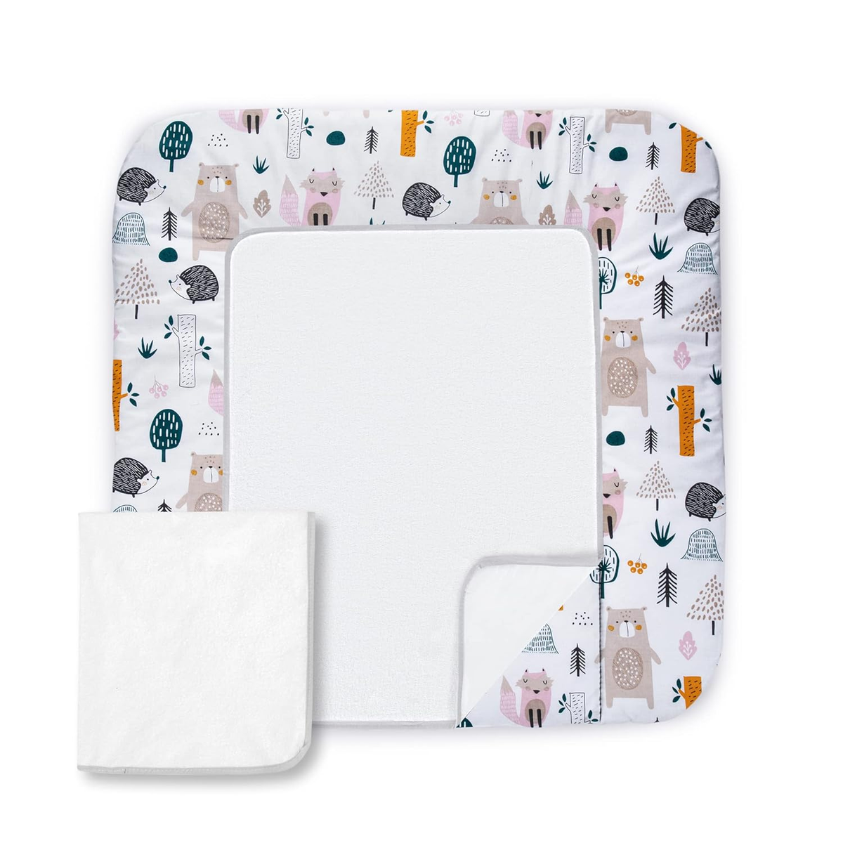 BALBINA alfombrilla suave para cambiador con funda intercambiable 70x60