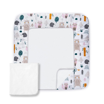 BALBINA alfombrilla suave para cambiador con funda intercambiable 70x60