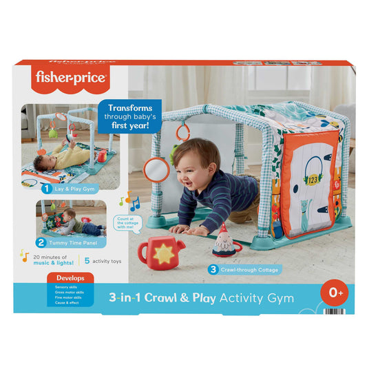 FISHER-PRICE alfombra de juego educativa 3 en 1 Casa del Explorador