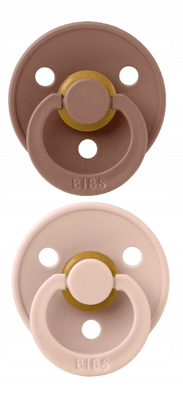 BIBS COLOUR chupetes calmantes 2 pack de caucho 6m+ SIMÉTRICOS