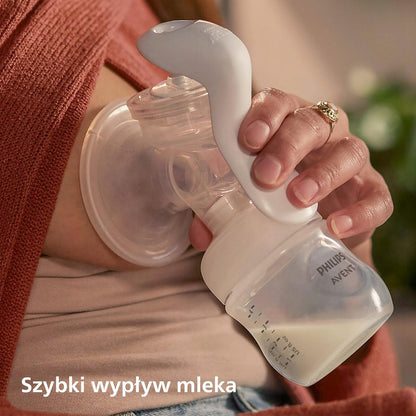 PHILIPS AVENT Natural SCF430/60 laktator ręczny +akcesoria, szybki wypływ mleka, biały, BPA free