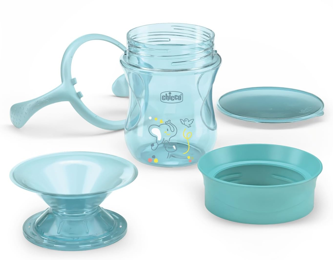 CHICCO Perfect Cup vaso antiderrame con boquilla 360 grados 200 ml 12 m+