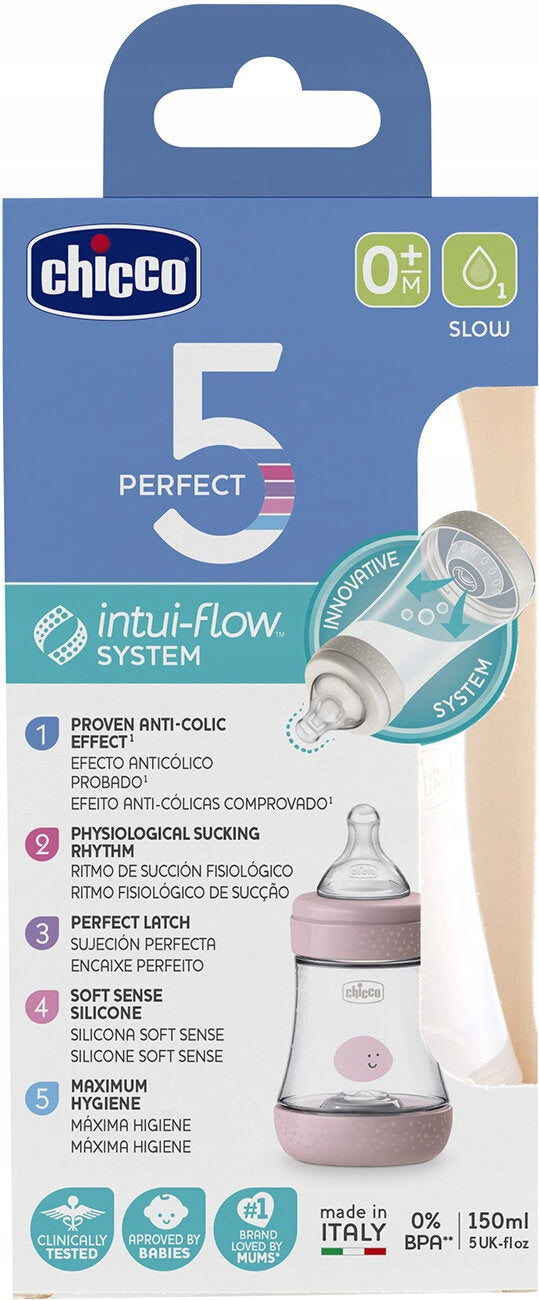 CHICCO biberón Perfect5 0m+ 150ml