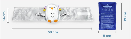NATURAFLASH bolsa térmica para calentar o enfriar para cólicos y dolor de barriga BÚHO