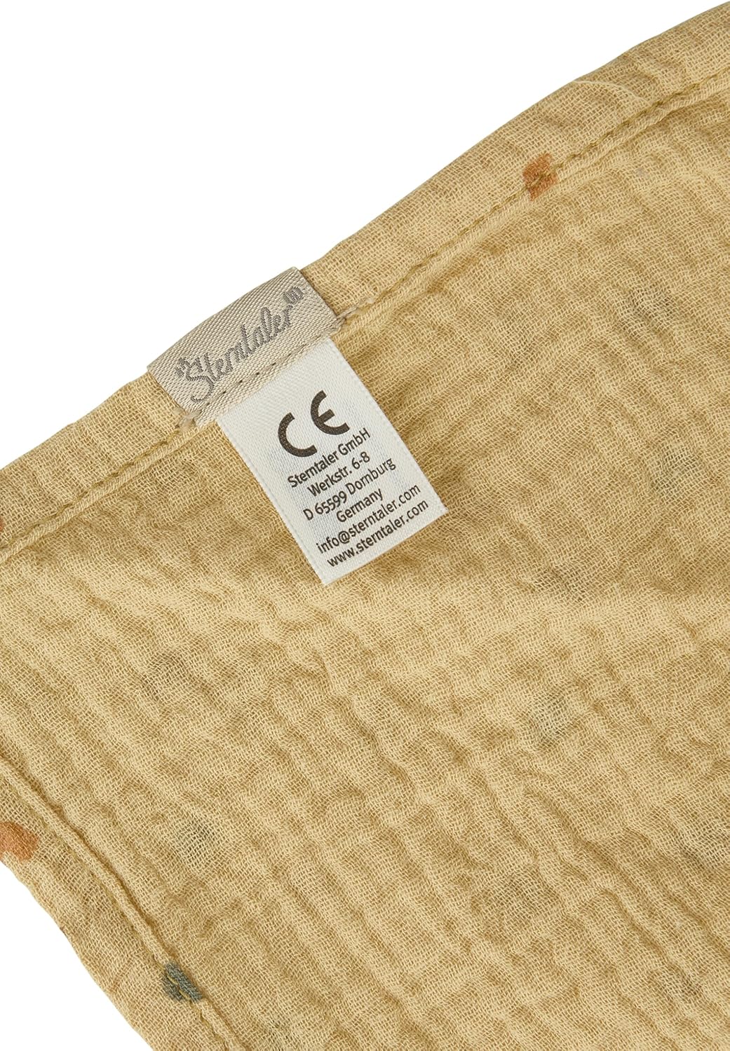 Sterntaler Kaya L plush muslin giraffe ochre 0m+
