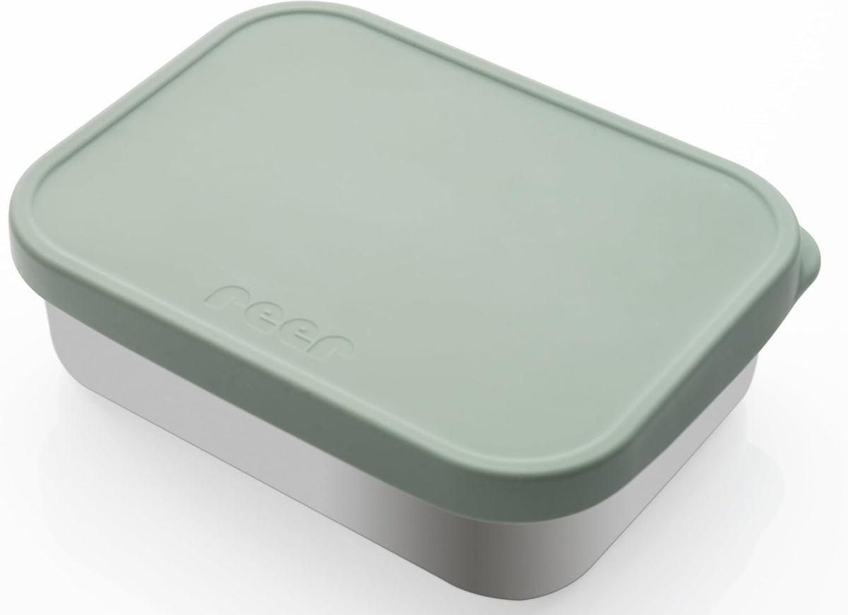 REER fiambrera de acero inoxidable con compartimento 700 ml 12x16 cm