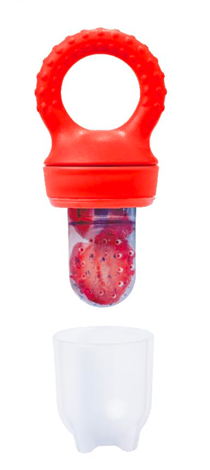 LOVE NOOBS mordedor dispensador de frutas para bebés 3 m+ 2 unidades 6 boquillas