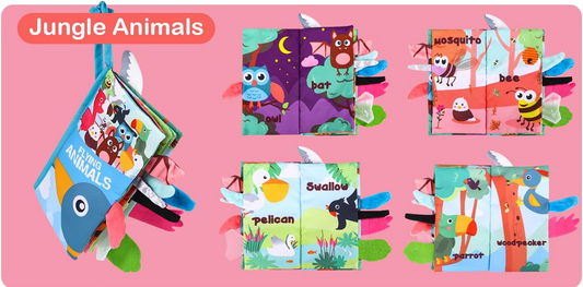 Flying Animals libro sensorial colgante 12,5 x 22 cm